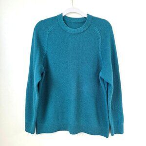 Lululemon Textured Knit Crewneck Sweater Men’s Medium Green Jasper